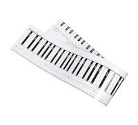 Zerodeko Piano Keyboard Practice Paper Keys Rollable Simulation Finger Guide For Beginners Tableau Notes Piano Clavier Apprentissage