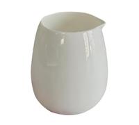 Zerodeko Pichet à Lait en Céramique Blanche Bec Créatif, Mini Cruche Délicate pour Verser Liquide, pour Café et Sauce Cuisine
