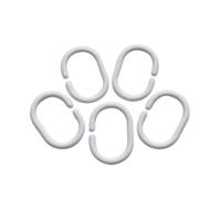 Zerodeko Pièces c Anneaux Clip de Drap de Bain de Rideaux Rideau de Blanc Anneaux de Rideau de Cintre de Rideau de Rideau de lit Brancher