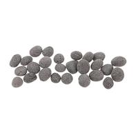 Zerodeko Pierres de Sauna Chauffantes Naturelles Pierre Noire 1kg Composition Minérale Riche, Compatible Universellement pour Sauna Sec Extérieur
