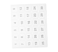 Zerodeko Pilulier Portable 30 Compartiments Organisateur de 3X3Cm Compartiments Amovibles pour Voyage et Stockage Pratique