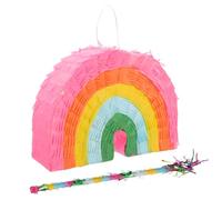Zerodeko Pinata Arc-En-Ciel Avec Petites Pinatas Pour La Fête D'anniversaire Pinata Colorée Décorations D'anniversaire Arc-En-Ciel Accessoires De Bonbons Pour La Décoration De Fête