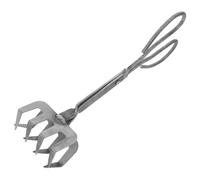 Zerodeko Pince à Crabe en Métal Manche Long Anti-Pincement Outil pour Décortiquer Coquillages et Crustacés Pince Noire pour Fruits de Mer pour Repas Familial Cuisine