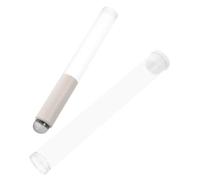 Zerodeko Pinceau Lèvres Silicone Transparent Petit avec Tête Ronde Applicateur Portable pour Maquillage et Masque Lèvres Brosse Douce et Facile à Nettoyer Design Blanc Élégant