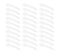 Zerodeko Pinceaux à Lèvres en Silicone Blanc Double Tête Lot de 30 Doux et Adaptés pour Maquillage Quotidien du Visage, Applicateurs Cosmétiques Pratiques et Respectueux Peau