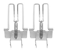 Zerodeko Pinces à Billets Accessoire pour Tiroir-caisse en Métal Argenté 2pcs Clip Sécurisé pour Caisses à Monnaie pour Gestion D'argenté en Entreprise