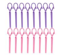 Zerodeko Pinces à Ongles pour Manucure 160 Pièces Petit Format Plastique Rose et Violet Maintien Précis Clips pour Ongles Femmes et Filles Usage Salon ou Domicile
