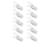 Zerodeko Pinces Décoratives pour Fixation de Photos et Petits Objets Lot de 20 en Plastique Transparent pour Guirlandes Lumineuses Bureau