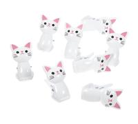 Zerodeko Pinces Réutilisables Multifonctions de Chat 8 Pièces pour Fermeture Sachets de Snacks Accessoires Cuisine Compacts pour Bureau Cuisine