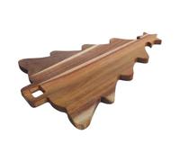 Zerodeko Planche à Découper en Bois Sapin de Noël pour Fêtes, la Cuisine | Surface Alimentaire Lisse, Bords Arrondis, Découpe Précise, Plateau Stable et Équilibré pour Pique-niques et Repas