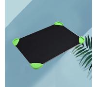 Zerodeko Planche de Décongélation Rapide Plateau de Dégivrage Naturel en Aluminium avec Patins en Silicone Noirs Lot de 5 Pièces Couleur Aléatoire pour Viande et Aliments
