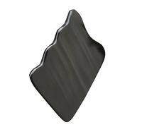 Zerodeko Planche de Massage en Corne Noire Ondulée pour Salon et Massage Beauté à Grattage Hydratant et Soulageant la Adapté Famille et Amis