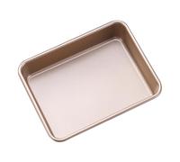 Zerodeko Plaque de Cuisson Carrée en Acier Carbone Doré, Moule à Gâteau Antiadhésif Facile à Démouler, Cuisine Maison
