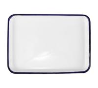 Zerodeko Plaque de Cuisson Émaillée Blanche Matériau Alimentaire Sûr, Résistance Haute Température pour Pâtisserie Cuisine Pâtisserie Maison