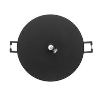 Zerodeko Plaque de Plafond Noire en Métal pour Spots Encastrés, Compatible Design Rond Plat, pour Rénovations et Intérieurs Modernes