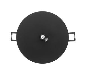 Zerodeko Plaque de Plafond Noire en Métal pour Spots Encastrés, Compatible Design Rond Plat, pour Rénovations et Intérieurs Modernes