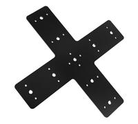 Zerodeko Plaque de réparation croisée en acier inoxydable heavy-duty pour renforcement des structures - Plaque métal de fixation - Adaptée à la construction et design