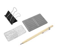 Zerodeko Plaque de Sauvegarde Phrase de Récupération en Acier Inoxydable 24 Mots, Portefeuille Matériel Étanche et Ignifuge pour Stockage Sécurisé de Graines Cryptographiques, Outil