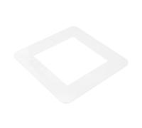 Zerodeko Plaque murale sans vis en acrylique blanc, couvercle de douille d'ampoule amovible pour intérieur, protection murale anti-rayures, design moderne, facile à nettoyer