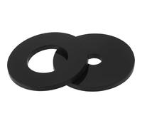 Zerodeko Plaques D'insertion Double Trou pour Table de Défonceuse, Accessoires en Plastique Robuste Noir, 2 Pièces, Compatible Travail du Bois et Support de Panneau, Outil Multifonction