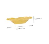 Zerodeko Plateau Céramique pour Huiles Essentielles Bol Aroma Polyvalent pour Stockage et Diffusion Support Décoratif pour Salon et Spa Coloris Jaune