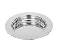 Zerodeko Plateau Rond en Acier Inoxydable Argenté pour Assiette Communion, Robuste et Résistant la Déformation, pour Cérémonie Religieuse
