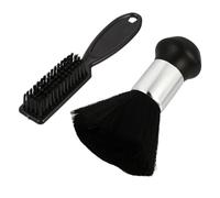 Zerodeko Plumeau en nylon pour cou, lot de 2, taille moyenne, brosse à cheveux douce, outil de coiffure pour usage professionnel en salon et personnel