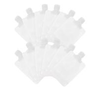 Zerodeko Pochette à Lotion Rechargeable Pratique et Portable 100ml 12pcs Étanchéité en Plastique Blanc pour Voyage