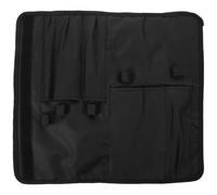 Zerodeko Pochette de Transport pour Cutter en Tissu Oxford Noir, Pliable et Maintien Sécurisé, Étui Couteau Cuisine Portable pour Camping et Voyage