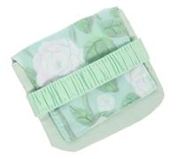 Zerodeko Pochette en Tissu Blanc, Compact, Accès Facile Paquet Menstruel Protection Vie Privée, Rangement pour Serviettes Hygiéniques pour Femmes