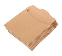 Zerodeko Pochettes en Papier Kraft pour Stockage de DVD et CD Lot de 50 Protège Efficacement Disques, pour Salle de Référence ou École