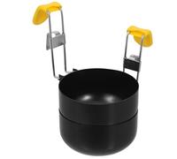 Zerodeko Pocheuse à Œufs en Acier Inoxydable Antiadhésive 2pcs Design Pliable et Forme Ronde Usage Domestique Petit-déjeuner Pratique