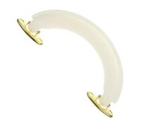 Zerodeko Poignée de Valise de Voyage Blanche en PU, Poignée de Bagage de Remplacement Ergonomique, Anse Main Résistante pour Valises, Boîtes et Étuis de Transport,