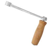 Zerodeko Poignée Ergonomique en Bois pour Hachoir à Viande Manuel Multifonction, Manivelle Acier Inoxydable, Outil Compact pour Broyage Alimentaire Domestique