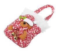Zerodeko Pomme de noël Mini- de noël sachets Bonbons Noel Present Bag de friandises de fête de Bonbons de noël Chiffon Blanche