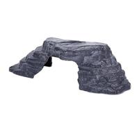 Zerodeko Pont en Résine Réaliste Cachette et Plateforme de Bain de Soleil pour Tortue Imperméable en PP, Décoration pour Aquarium Humide et Terrarium