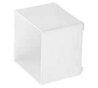 Zerodeko Porte-Bloc-Notes en Plastique Porte-Bloc-Notes de Bureau Distributeur de Blocs-Notes pour Fournitures de Bureau, Blanc, Compartiment carré pour Bureau