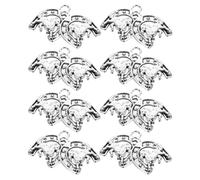 Zerodeko Porte-clés Accessoires Polyvalents Résistants à la Décoloration 20pcs Mignons en Alliage Argenté Charme des Fers à Cheval et Charmes de Cow-boy product-phrase-1 pour Colliers et Bracelets