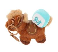 Zerodeko Porte-clés Cheval Peluche 2026 en Tissu Doux, Décoration Suspendue Zodiaque Chinois, Breloque à Cheval Compacte pour Téléphone Portable et Paquet, Ornement Festif Nouvel An