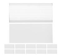 Zerodeko Porte-étiquettes de Rayon en Pvc 20pcs, Support D'affichage Réutilisable Montage Rapide, pour Magasins et Supermarchés