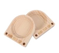 Zerodeko Porte-gobelet en Bois pour Fête avec Double Emplacement pour Marqueur, Organise 2, pour Station Café ou Événements de Pendaison de Crémaillère
