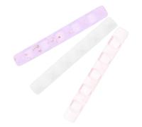 Zerodeko Porte-pinceau à Ongles en Acrylique 3 Pièces Coloré, Support Pratique et Décoratif pour Bureau, pour Chambre D'étude ou Anniversaire