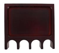 Zerodeko Porte-Queue de Billard Mural en Bois Massif de Hêtre Support 4 Trous pour Table de Billard Râtelier de Rangement Robuste et Organisé pour Queues Accessoire Solide et Fonctionnel