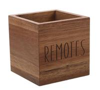 Zerodeko Porte-télécommande en bois, pot à pinceaux de maquillage pour | Support pour télécommande TV 3,5 pouces, idéal pour un bureau à domicile ou un bureau, permet de ranger les