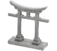 Zerodeko Porte Torii Japonaise Mini Porte Torii Shinto Étagère Miniature Sanctuaire Japon Aquarium Pont De Pierre Paysage Ornement Fée Jardin Accessoires