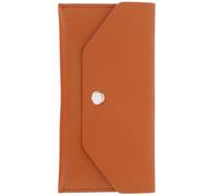 Zerodeko Portefeuille Enveloppe en Pu Réutilisable Marron, Porte-cartes et Billets Compact pour Budget, Paquet de Voyage D’extérieur Pratique et Portefeuille Multifonctionnel pour Gestion