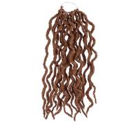 Zerodeko Postiche Tressée au Crochet Nu Locs en Soie Haute Température, Dreadlocks Africains Naturels et Confortables Vie Quotidienne Fêtes