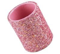 Zerodeko Pot à Pinceaux de Maquillage Multifonction en PU Paillettes Rose, Organisateur de Bureau Compact, Étui à Stylos et Cosmétiques, Rangement Pratique pour Salle de Bain et Maquillage