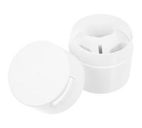 Zerodeko Pot de Colle à Greffer pour Extensions de Cils Compact Hermétique Antidéshumidifiant Professionnel pour Rangement et Stockage Précis des Colles à Cils Blanc