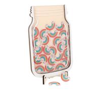 Zerodeko Pot de Récompense Bois pour Garçon Fille Bocal de Motivation Arc-ciel pour Classe et Maison Récompenses Apprentissage et Formation à Autodiscipline Jeu Éducatif pour Garçons et